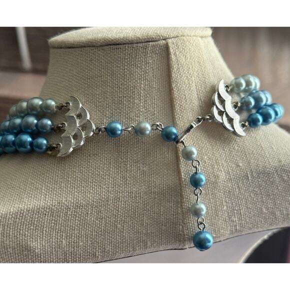 Lot Of 4 VTG Antique Germany Japan Hong Kong Beaded Statement Necklaces - Picture 6 of 10